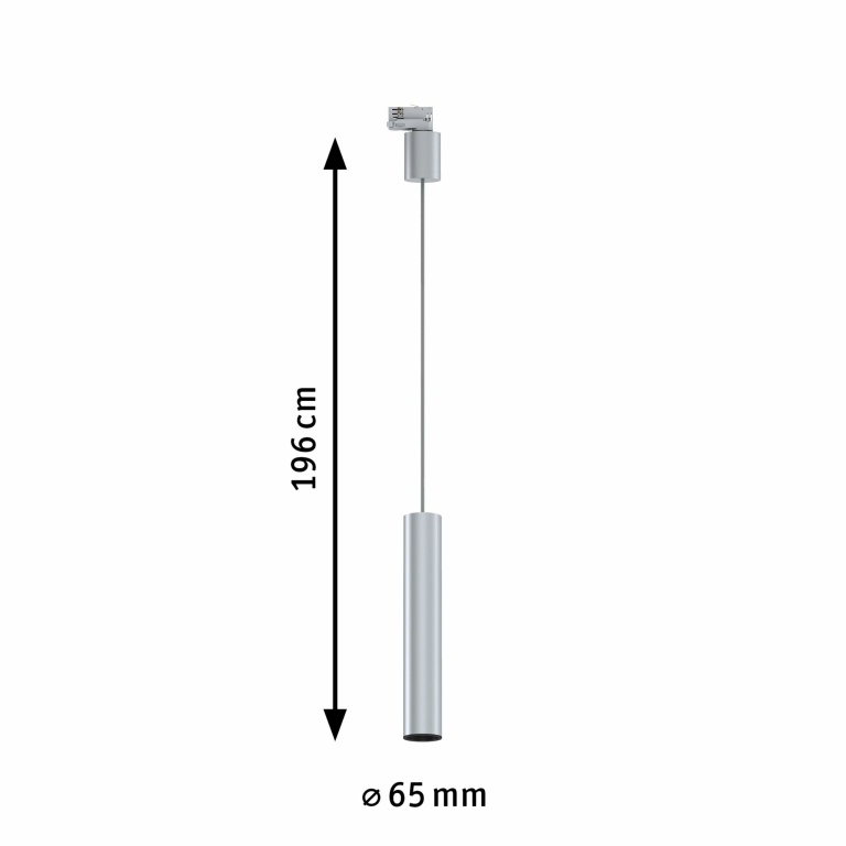 Paulmann ProRail3 Pendel Leuchte Artemons Silber max. 1x10W GU10 kürzbar