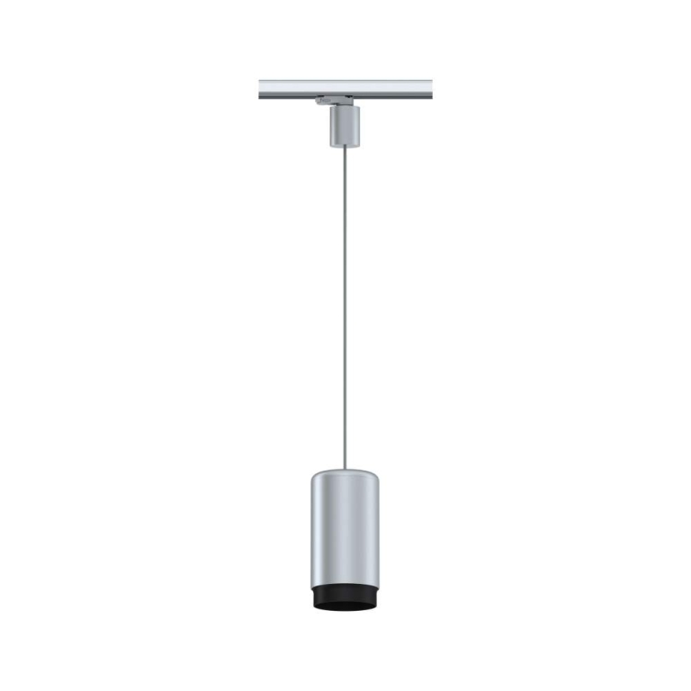 Paulmann ProRail3 Pendel Leuchte Corus Silber Schwarz max. 1x50W E27 kürzbar