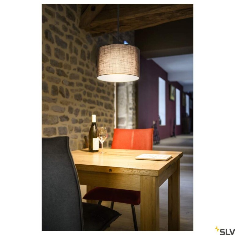 SLV FENDA 30cm round, Leuchtenschirm grau