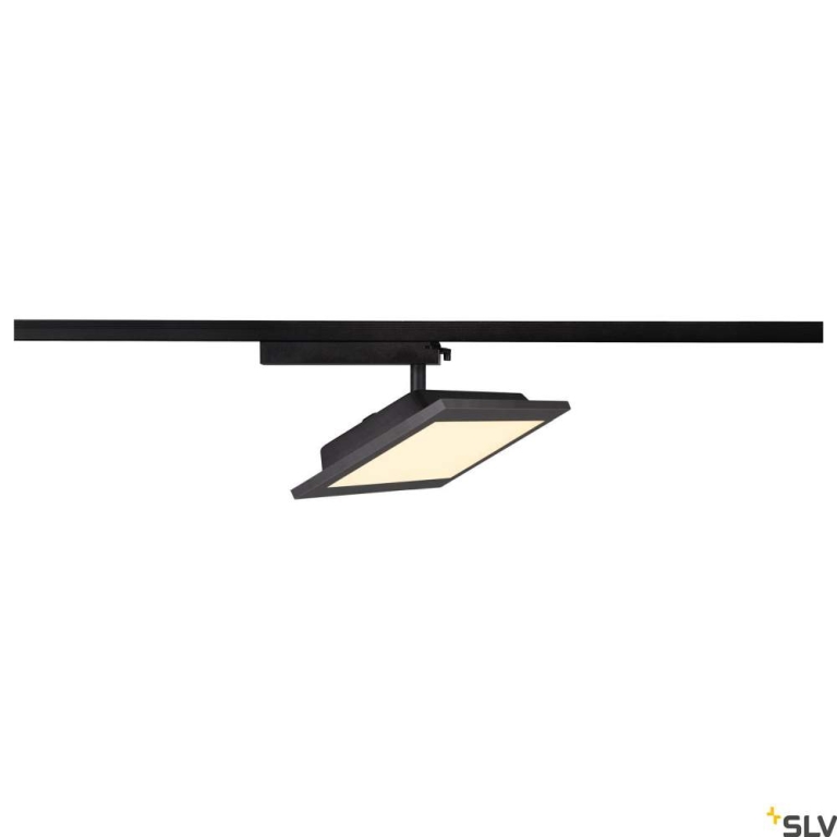 SLV PANEL TRACK 1~ LED SPOT schwarz eckig 3000K 18W 1800lm