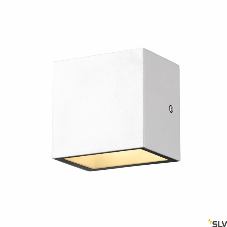 SLV SITRA S WL SINGLE, LED Outdoor Wandaufbauleuchte, weiss, CCT switch 3000/4000K