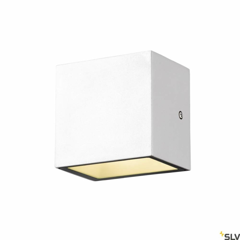 SLV SITRA S WL SINGLE, LED Outdoor Wandaufbauleuchte, weiss, CCT switch 3000/4000K