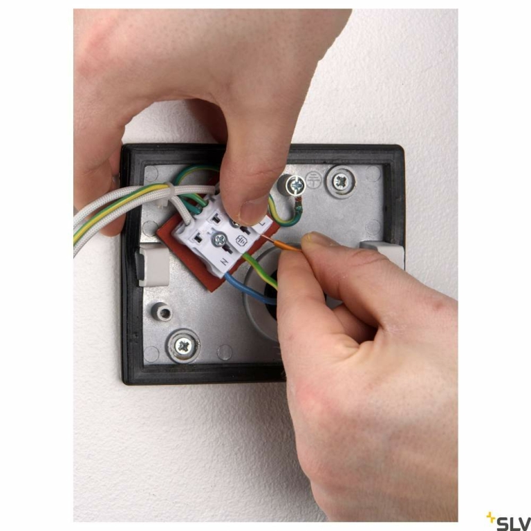 SLV SITRA S WL SINGLE, LED Outdoor Wandaufbauleuchte, weiss, CCT switch 3000/4000K