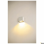 SITRA S WL SINGLE, LED Outdoor Wandaufbauleuchte, weiss, CCT switch 3000/4000K