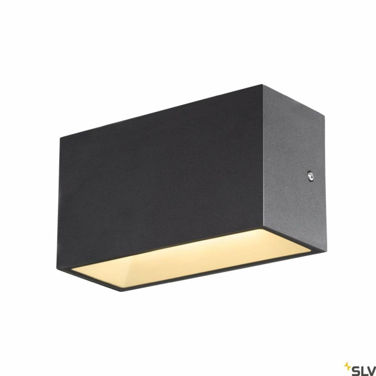 SLV SITRA M WL UP/DOWN, LED Outdoor Wandaufbauleuchte, anthrazit, CCT switch 3000/4000K