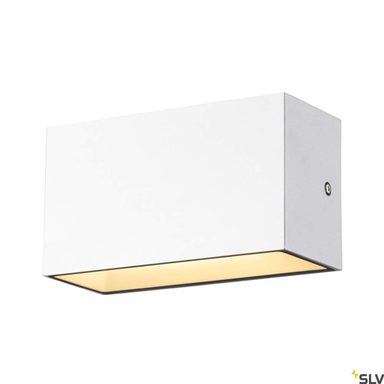 SLV SITRA M WL UP/DOWN, LED Outdoor Wandaufbauleuchte, weiss, CCT switch 3000/4000K