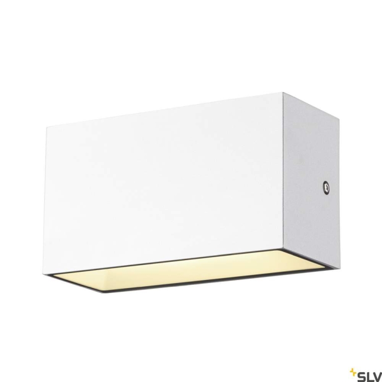 SLV SITRA M WL UP/DOWN, LED Outdoor Wandaufbauleuchte, weiss, CCT switch 3000/4000K