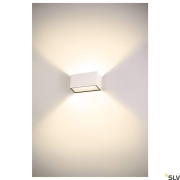 SITRA M WL UP/DOWN, LED Outdoor Wandaufbauleuchte, weiss, CCT switch 3000/4000K