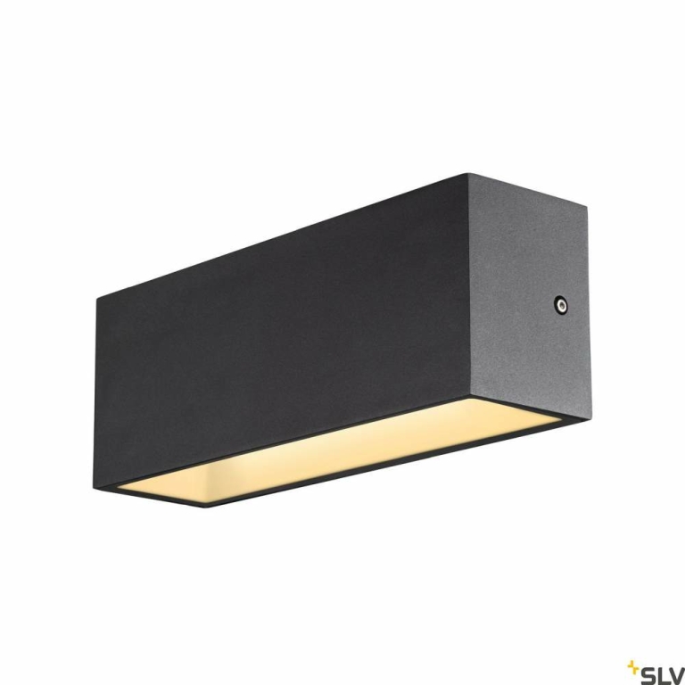 SLV SITRA L WL UP/DOWN, LED Outdoor Wandaufbauleuchte, anthrazit, CCT switch 3000/4000K