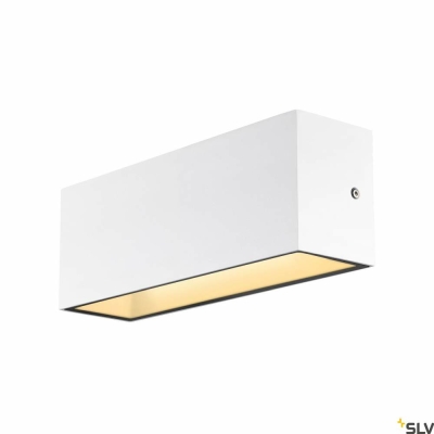 SLV SITRA L WL UP/DOWN, LED Outdoor Wandaufbauleuchte, weiss, CCT switch 3000/4000K