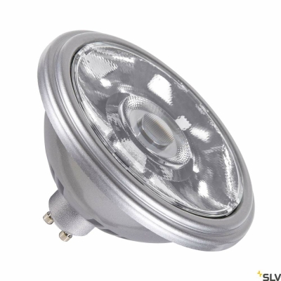 SLV QPAR111 GU10, LED Leuchtmittel silber 12,5W 2700K CRI90 10°