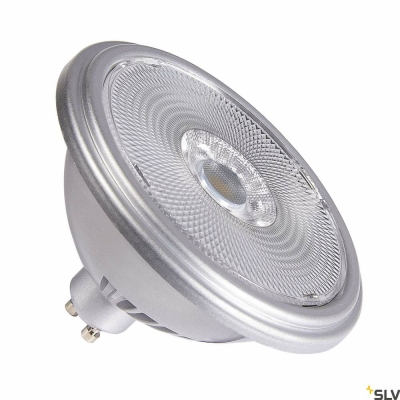 SLV QPAR111 GU10, LED Leuchtmittel silber 12,5W 2700K CRI90 30°