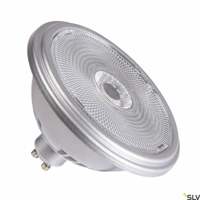 SLV QPAR111 GU10, LED Leuchtmittel silber 12,5W 2700K CRI90 60°