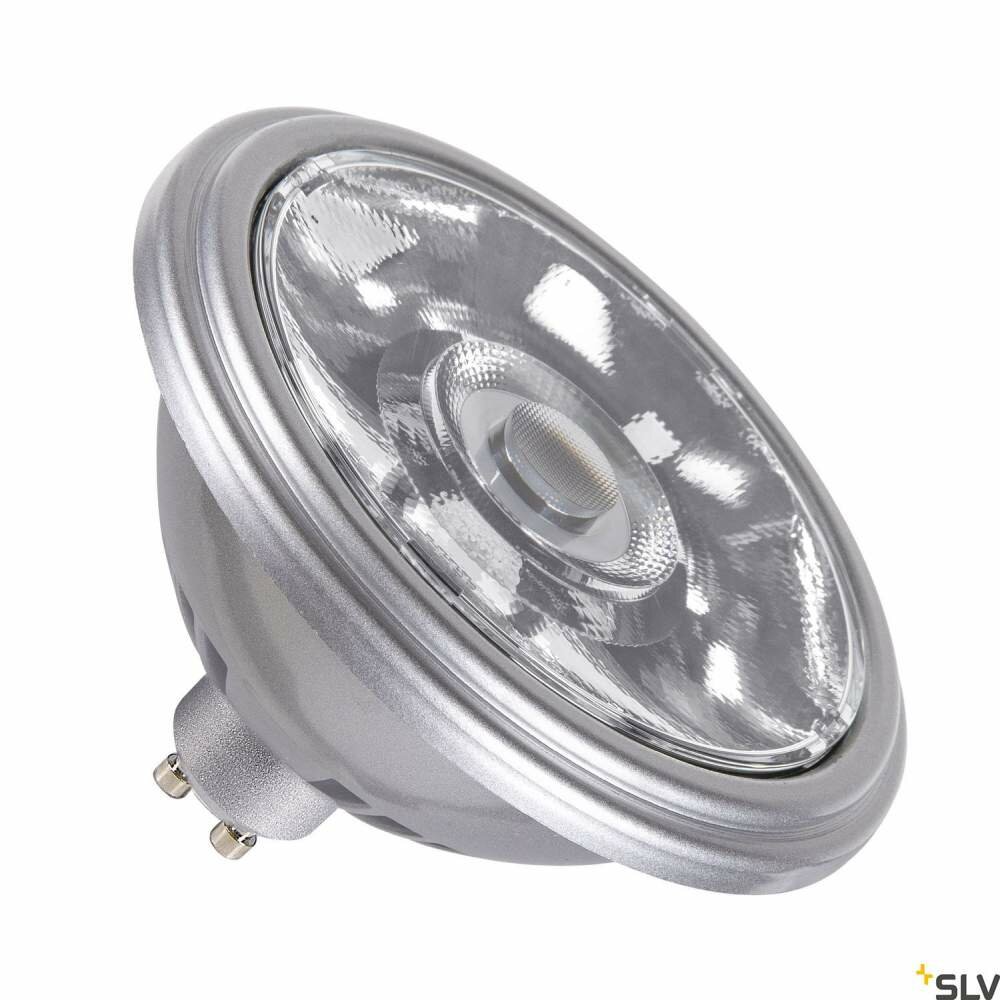 SLV LED Leuchtmittel 13° silber GU10 7W 3000K QPAR111 