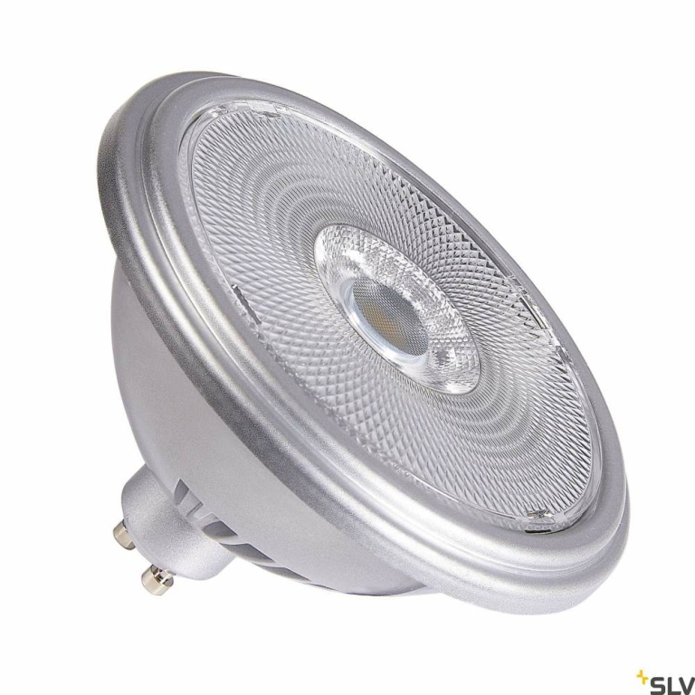 SLV 1005279 QPAR111 GU10 LED Leuchtmittel silber 125W 3000K CRI90 30 Lampen1a