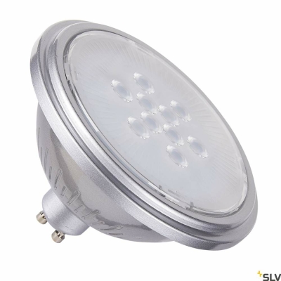 SLV QPAR111 GU10, LED Leuchtmittel silber 7W 3000K CRI90 40°