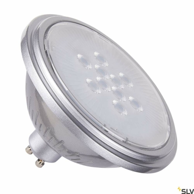 SLV QPAR111 GU10, LED Leuchtmittel silber 7W 4000K CRI90 40°