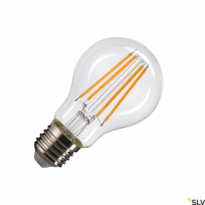 SLV A60 E27, LED Leuchtmittel transparent 7,5W 2700K CRI90 320°