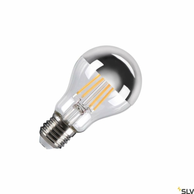 SLV A60 E27 Mirrorhead, LED Leuchtmittel chrom 7,5W 2700K CRI90 180°