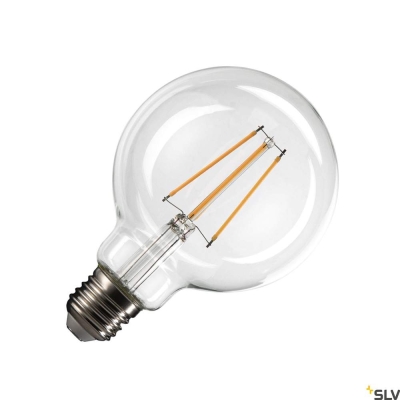 SLV G95 E27, LED Leuchtmittel transparent 7,5W 2700K CRI90 320°