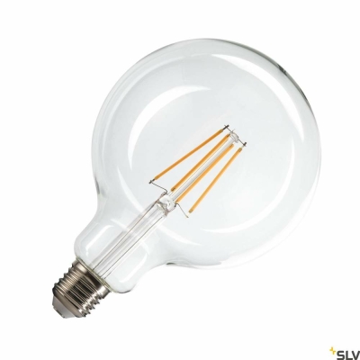 SLV G125 E27, LED Leuchtmittel transparent 7,5W 2700K CRI90 320°