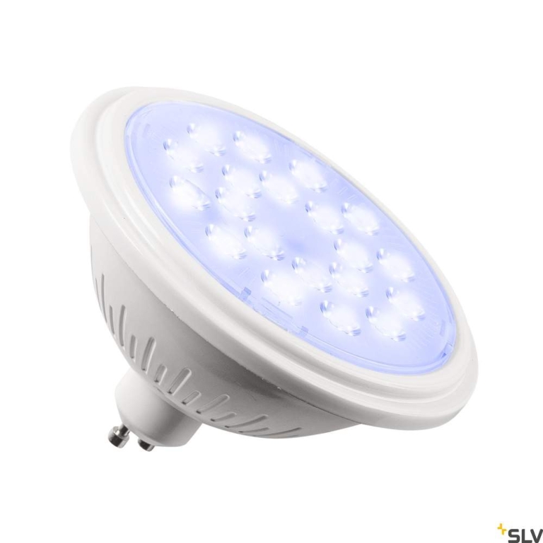 SLV QPAR111 GU10 RGBW smart, LED Leuchtmittel weiß / transparent 10W CRI90 40°