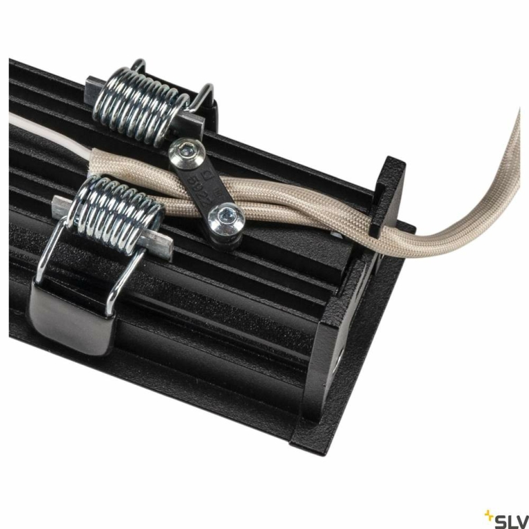 SLV MILANDOS 8, Deckeneinbauleuchte schwarz 3000K 45°