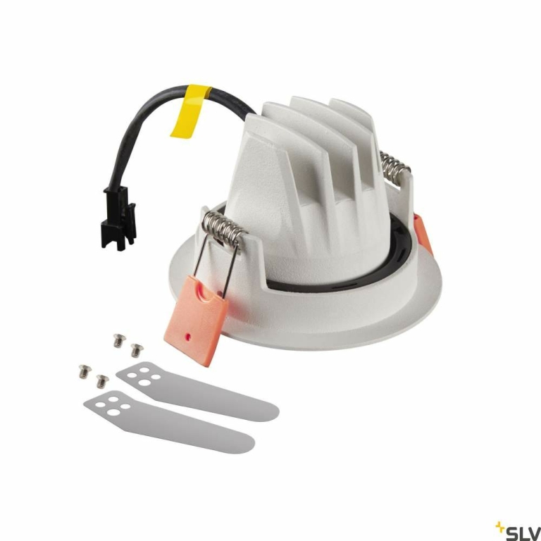 SLV NUMINOS® MOVE XS, Deckeneinbauleuchte weiß / chrom 3000K 55°