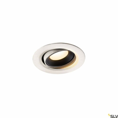 SLV NUMINOS® MOVE XS, Deckeneinbauleuchte weiß / schwarz 3000K 40°
