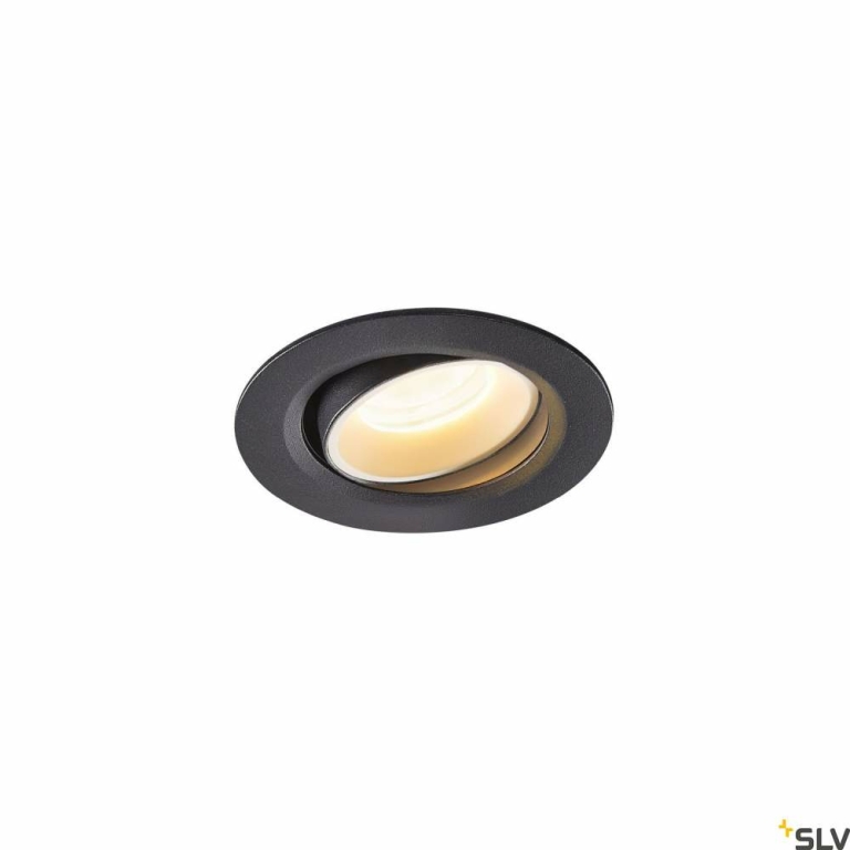 SLV NUMINOS® MOVE XS, Deckeneinbauleuchte schwarz / weiß 3000K 55°