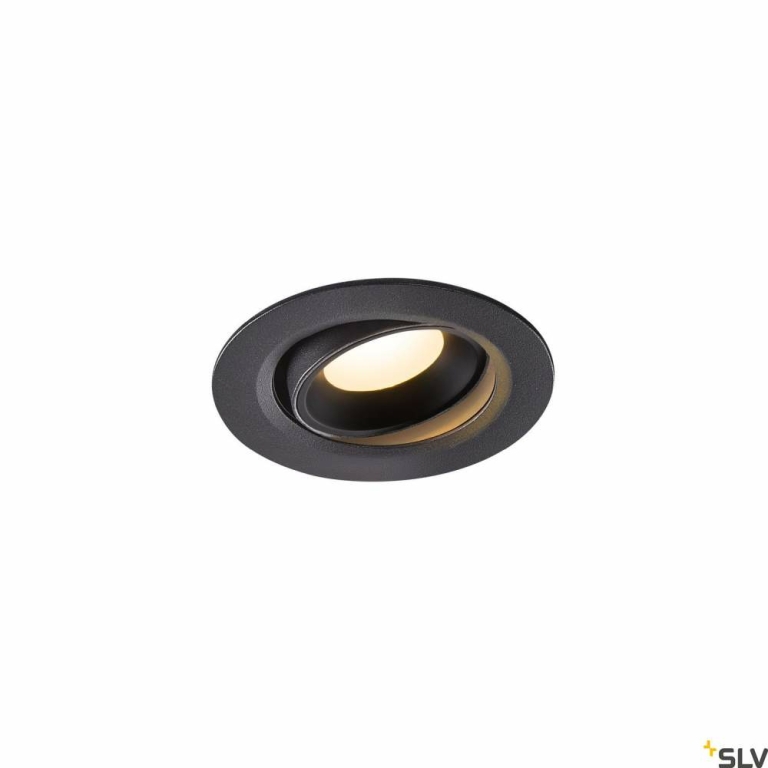 SLV NUMINOS® MOVE XS, Deckeneinbauleuchte schwarz 3000K 40°