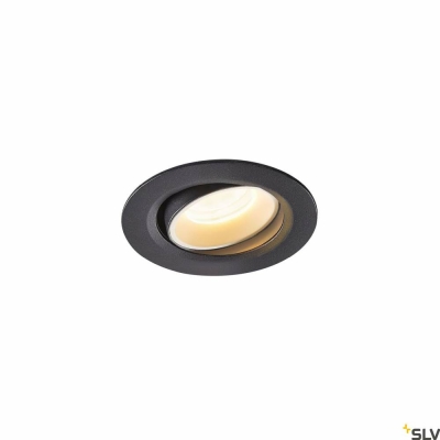 SLV NUMINOS® MOVE XS, Deckeneinbauleuchte schwarz / weiß 3000K 40°