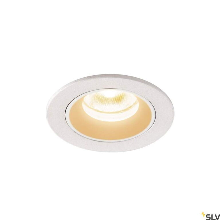 SLV NUMINOS® XS, Deckeneinbauleuchte weiß 3000K 40°