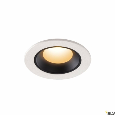 SLV NUMINOS® XS, Deckeneinbauleuchte weiß / schwarz 2700K 40°