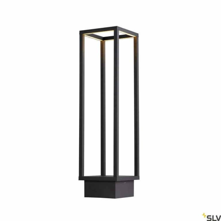 SLV QUADRULO LED Outdoor Stehleuchte aluminium IP55 anthrazit 3000K (LED fest verbaut)