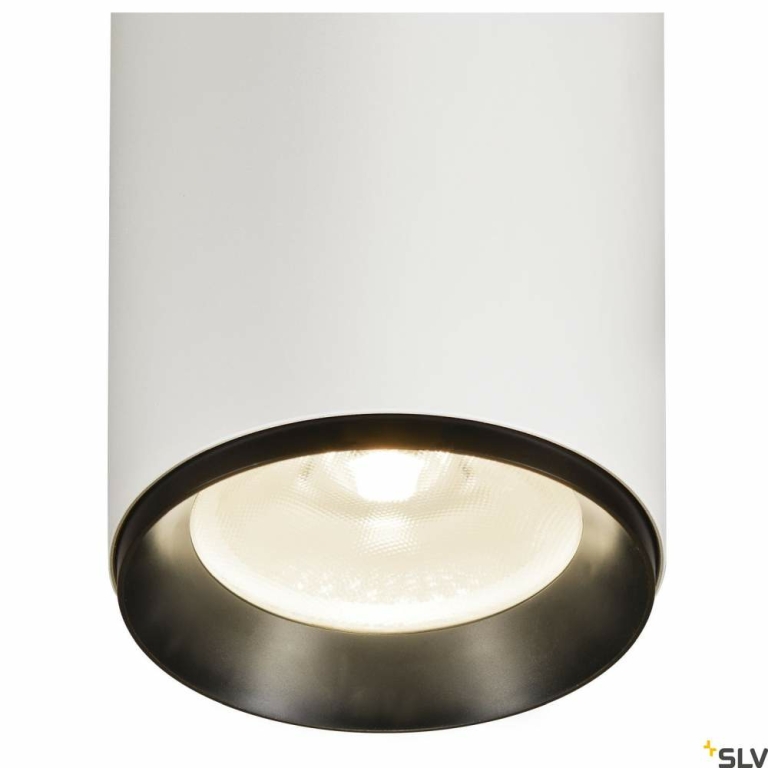 SLV NUMINOS® XL PHASE, Deckenaufbauleuchte weiß / schwarz 36W 60°