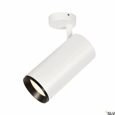 SLV NUMINOS® XL PHASE, Deckenaufbauleuchte weiß / schwarz 36W 60°