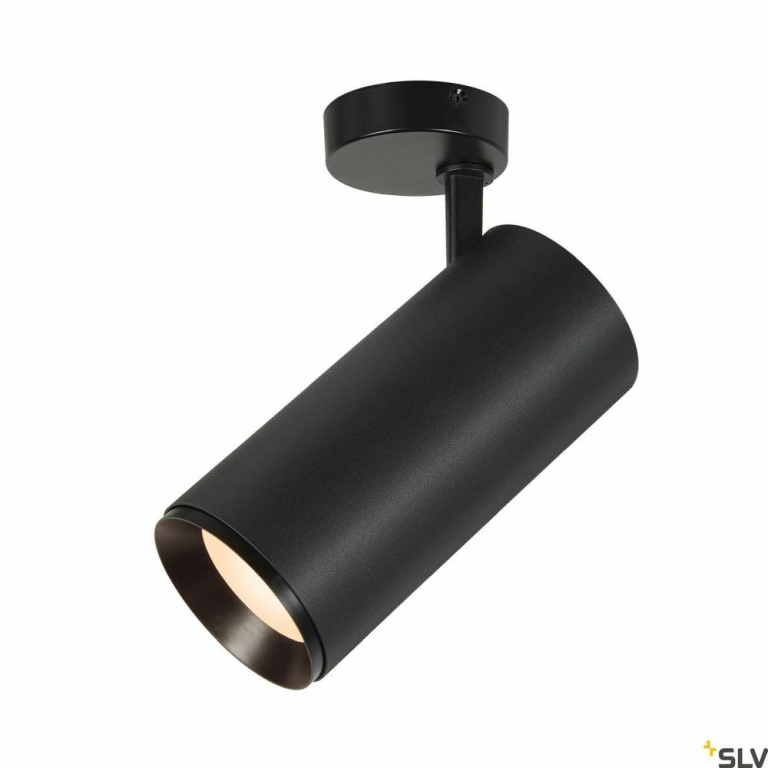 SLV NUMINOS® SPOT XL PHASE, Deckenaufbauleuchte schwarz 36W 3000K 60°