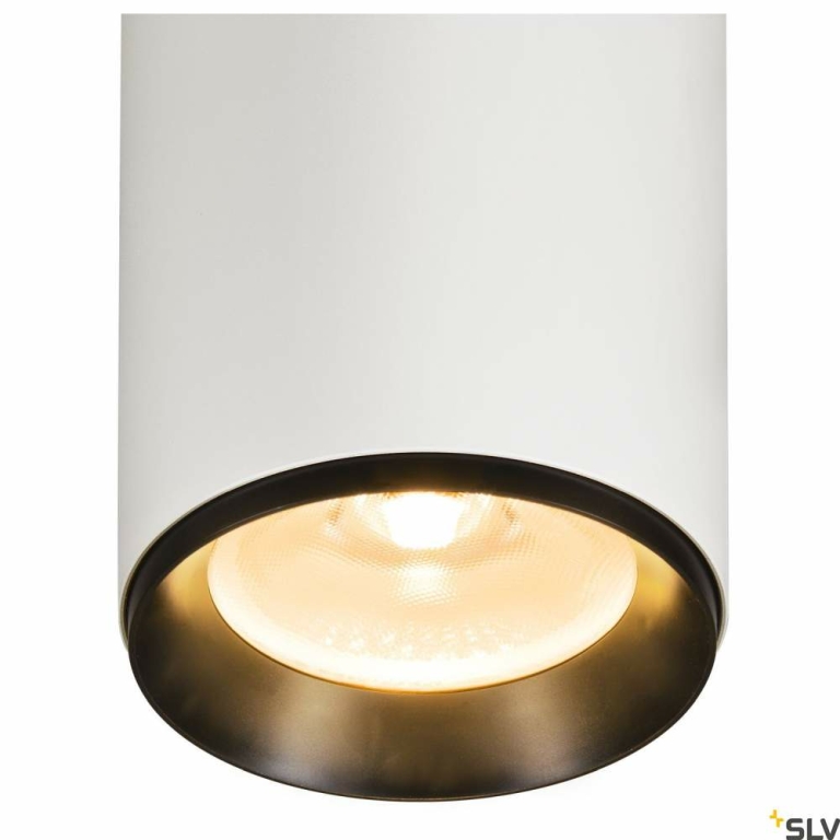 SLV NUMINOS® SPOT XL PHASE, Deckenaufbauleuchte weiß / schwarz 36W 2700K 36°