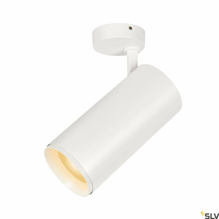 SLV NUMINOS® SPOT XL PHASE, Deckenaufbauleuchte weiß / schwarz 36W 2700K 36°