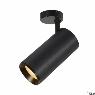 SLV NUMINOS® SPOT XL PHASE, Deckenaufbauleuchte schwarz 36W 2700K 60°