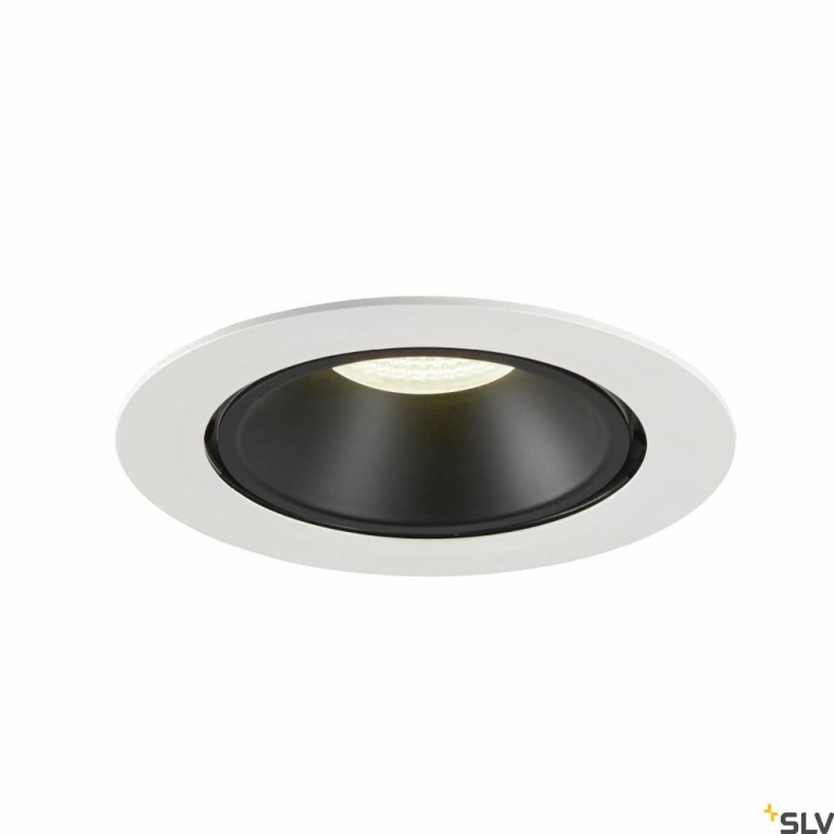 SLV NUMINOS® GIMBLE XL, Deckeneinbauleuchte weiß / schwarz 4000K 20°