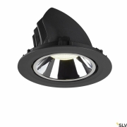 NUMINOS® GIMBLE XL, Deckeneinbauleuchte schwarz / chrom 4000K 20°