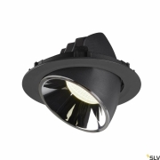 NUMINOS® GIMBLE XL, Deckeneinbauleuchte schwarz / chrom 4000K 20°