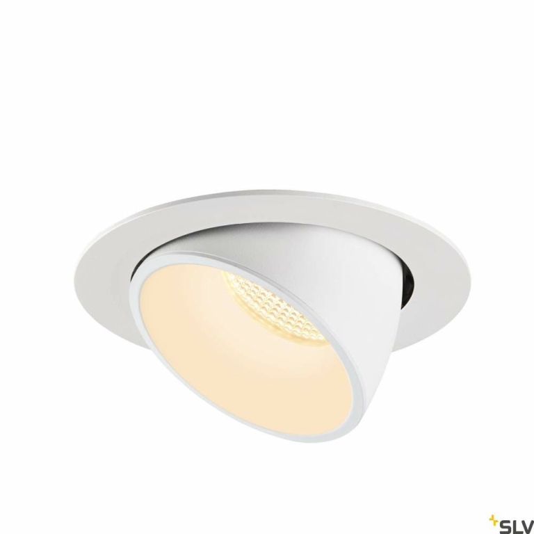 SLV NUMINOS® GIMBLE XL, Deckeneinbauleuchte weiß 3000K 20°