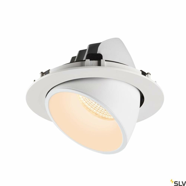 SLV NUMINOS® GIMBLE XL, Deckeneinbauleuchte weiß 2700K 55°