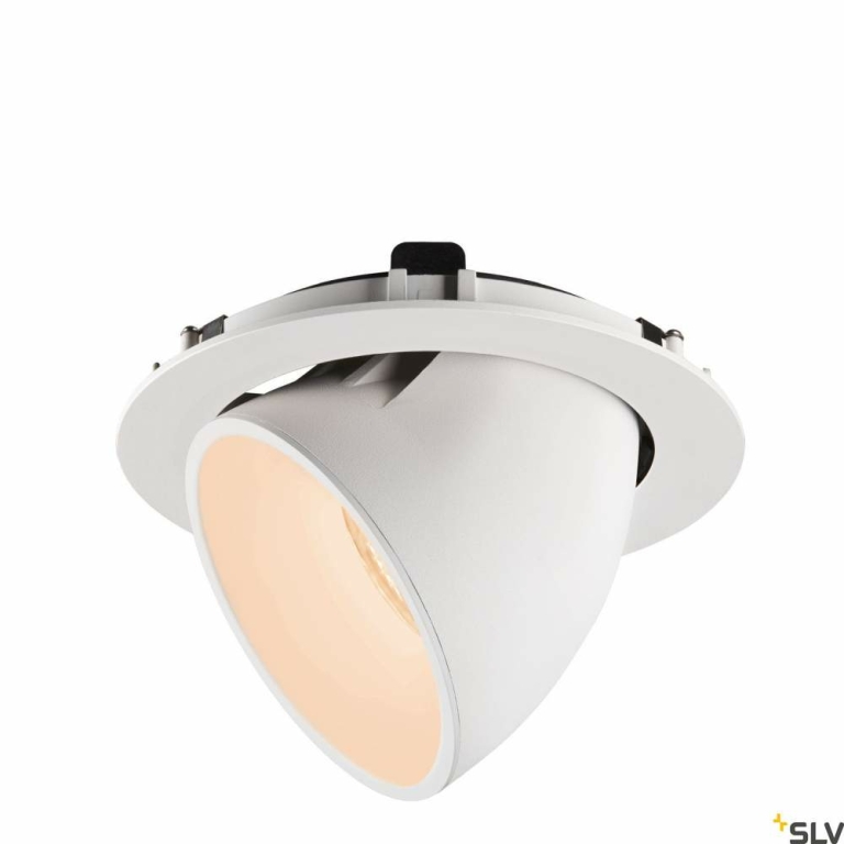 SLV NUMINOS® GIMBLE XL, Deckeneinbauleuchte weiß 2700K 55°