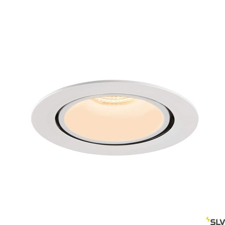 SLV NUMINOS® GIMBLE XL, Deckeneinbauleuchte weiß 2700K 40°