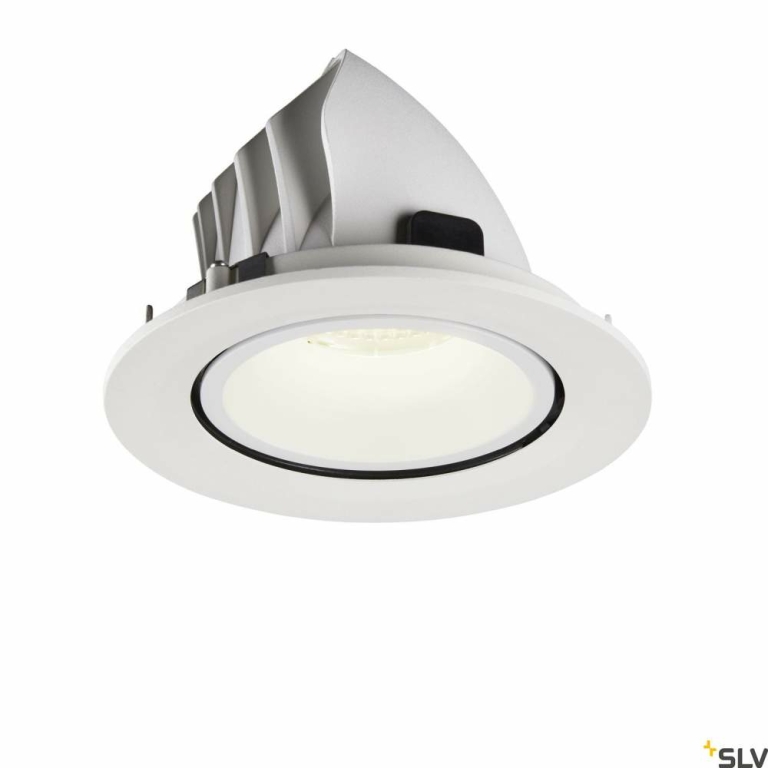 SLV NUMINOS® GIMBLE L, Deckeneinbauleuchte weiß 4000K 55°