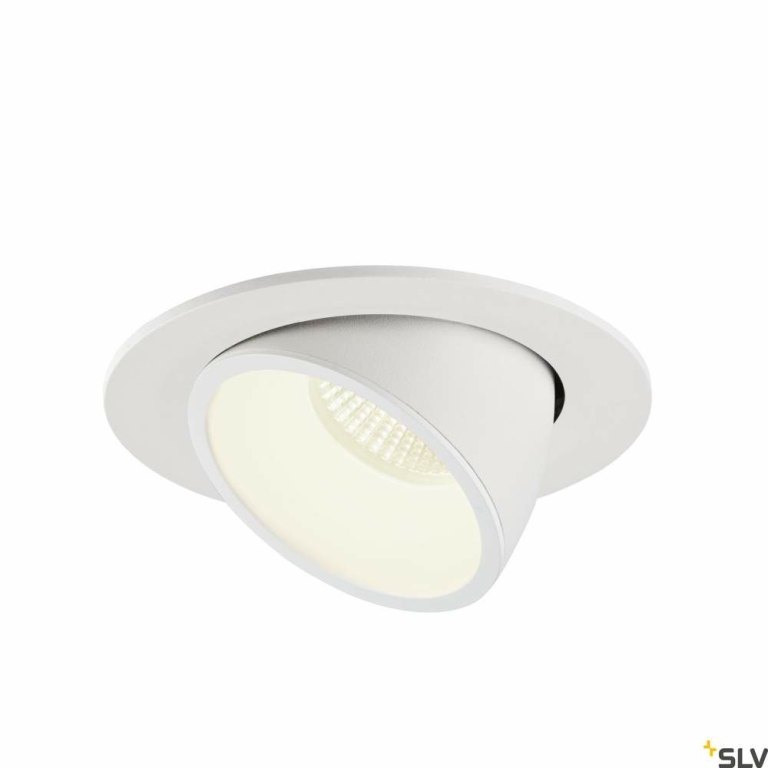 SLV NUMINOS® GIMBLE L, Deckeneinbauleuchte weiß 4000K 55°